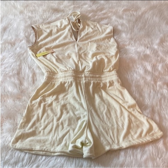 🌞SUMMERSALT the towel terry V-neck romper size M - Picture 9 of 14